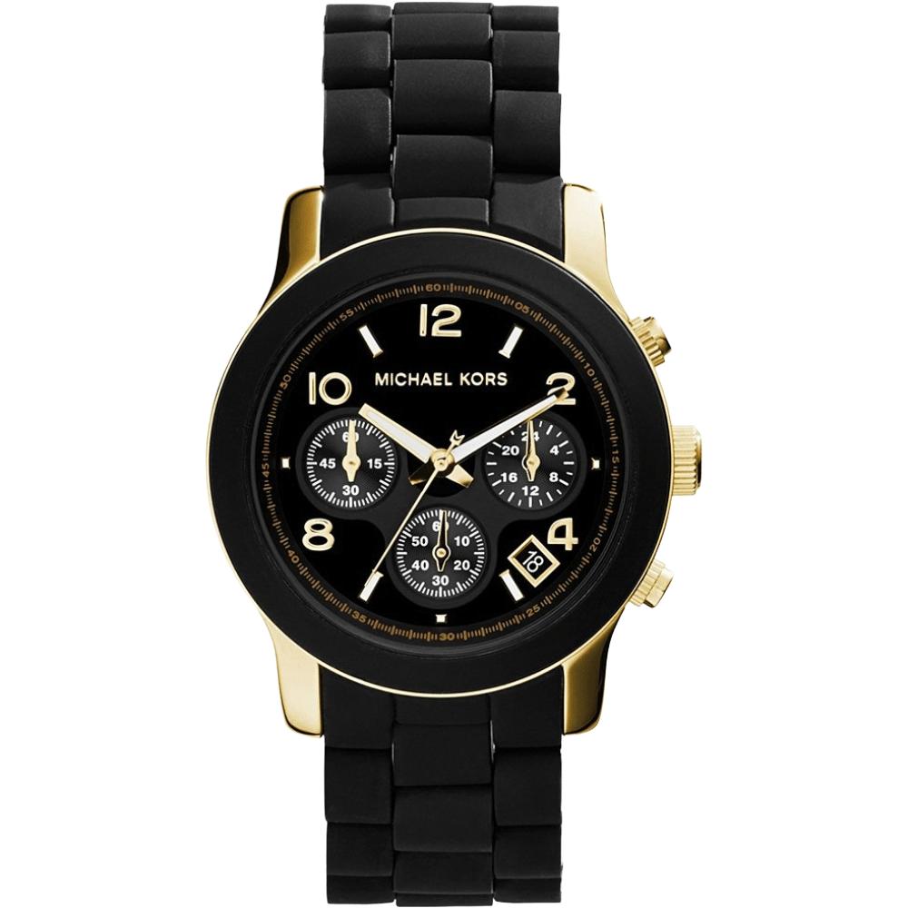 Michael Kors Men's Black Mk5191 Runway Chronograph Ladies Watch
