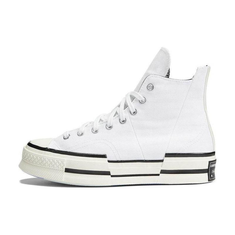 

Converse 1970-е годы Плюс Меняющий цвет ЛОГОТИП Высокие парусиновые кеды Унисекс Белые 35