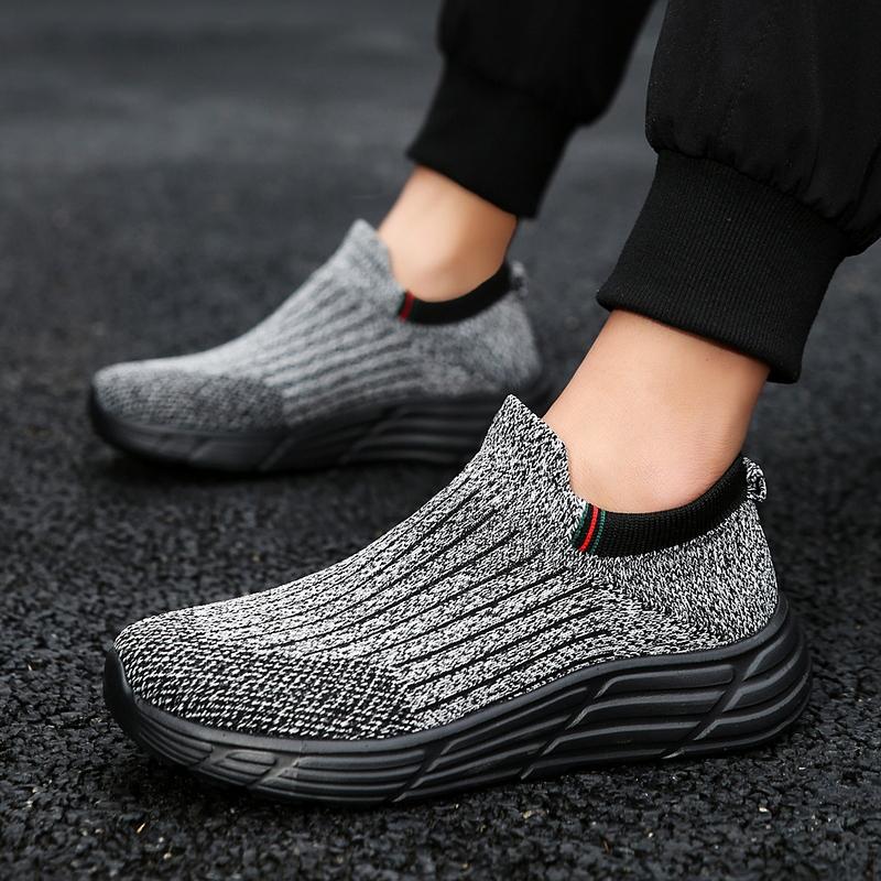 Large Size Fashionable and Trendy Breathable Lightweight Flying Woven Shoes Hiking Shoes Socks Shoes Outdoor Sports and Leisure Shoes