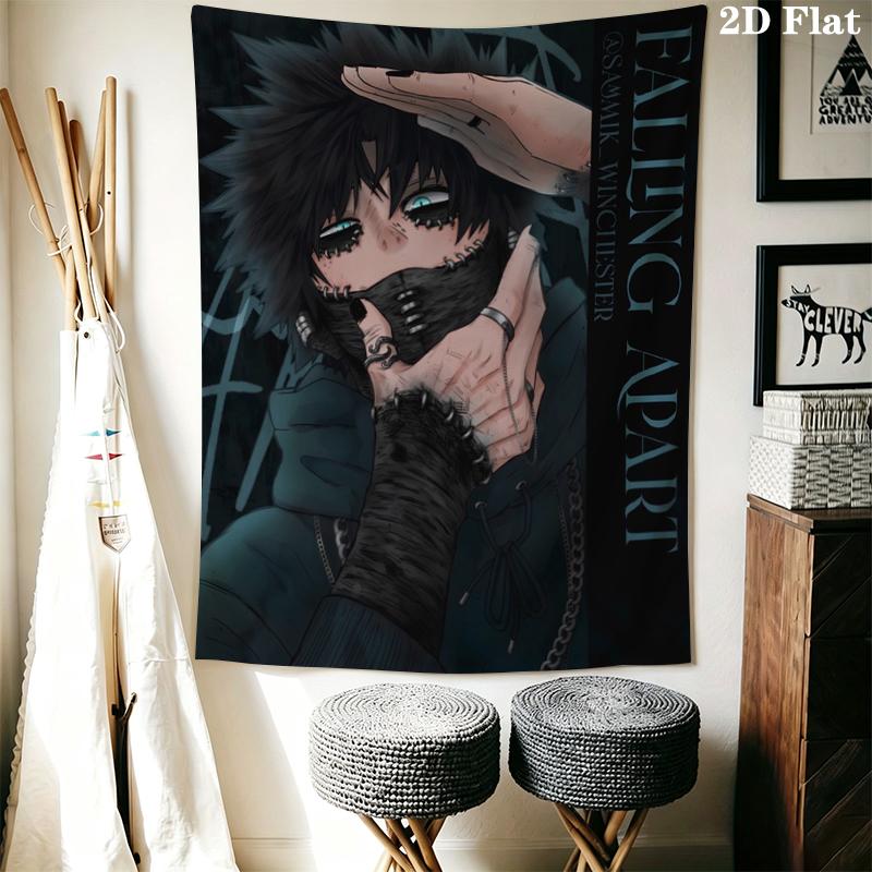 My Hero Academia Wall Tapestry Aesthetic Wall Hanging Printed Fabric Blanket Decorative Tapestries for Bedroom Living Room Home Decor