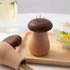 Creative Retro Mushroom Toothpick Box Home Walnut Wood Cute Chinese Antique Style Decoration Solid Wood Toothpick Holders