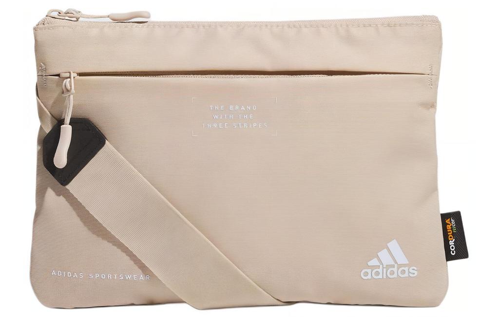 Adidas Nylon Crossbody Bag, Shoulder Bag Regular Unisex Beige IM5212
