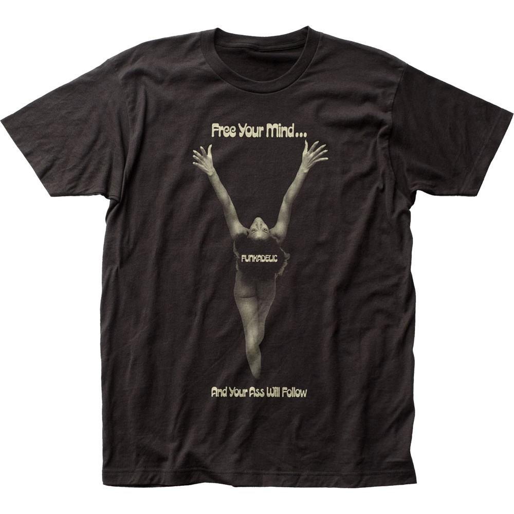 Funkadelic Your Ass Will Follow Mens T Shirt Music Classic Funk Band Tee Black Unisex T-Shirt XL