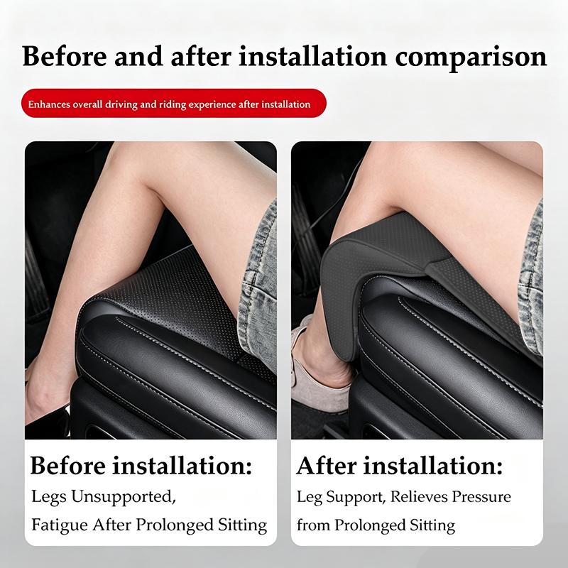 Coprisedile Estensione Supporto Gamba in Pelle Nappa Cuscino Estensore in Memory Foam Con Schienale Accessori Interni Auto Universale Auto