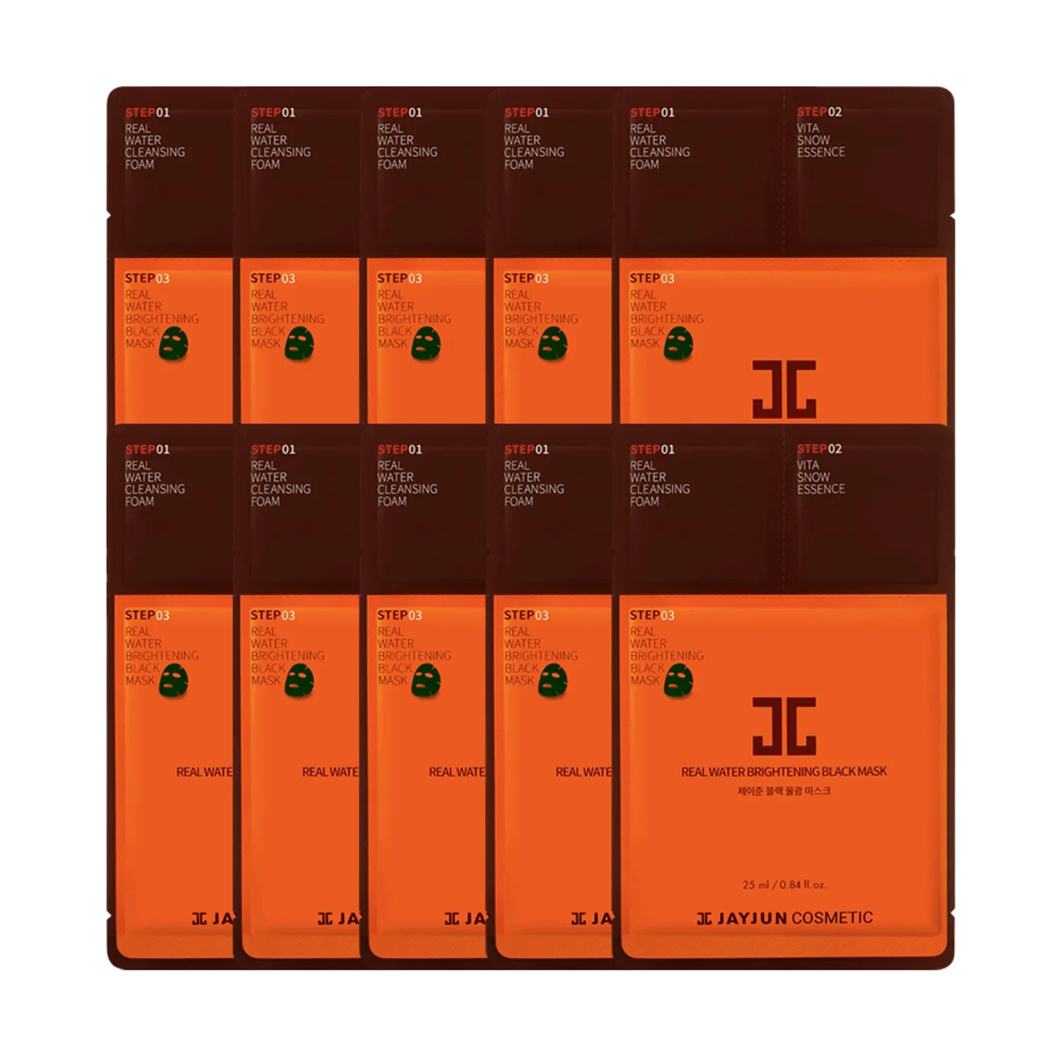 JAYJUN Real Water Brightening Black Mask Sheet 10P 10P