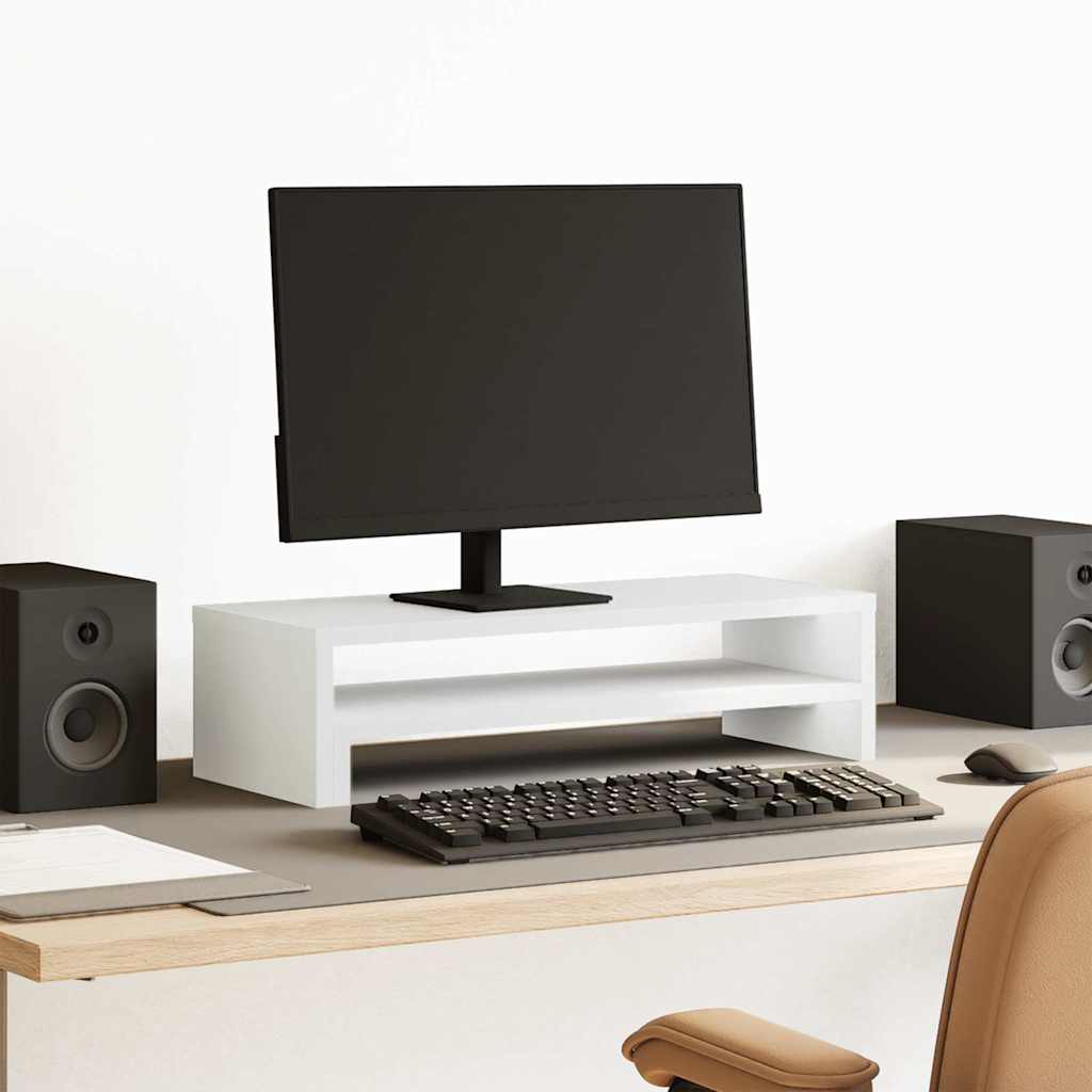Vidaxl Podstawka Pod Monitor, Biała, 54X22X15 Cm