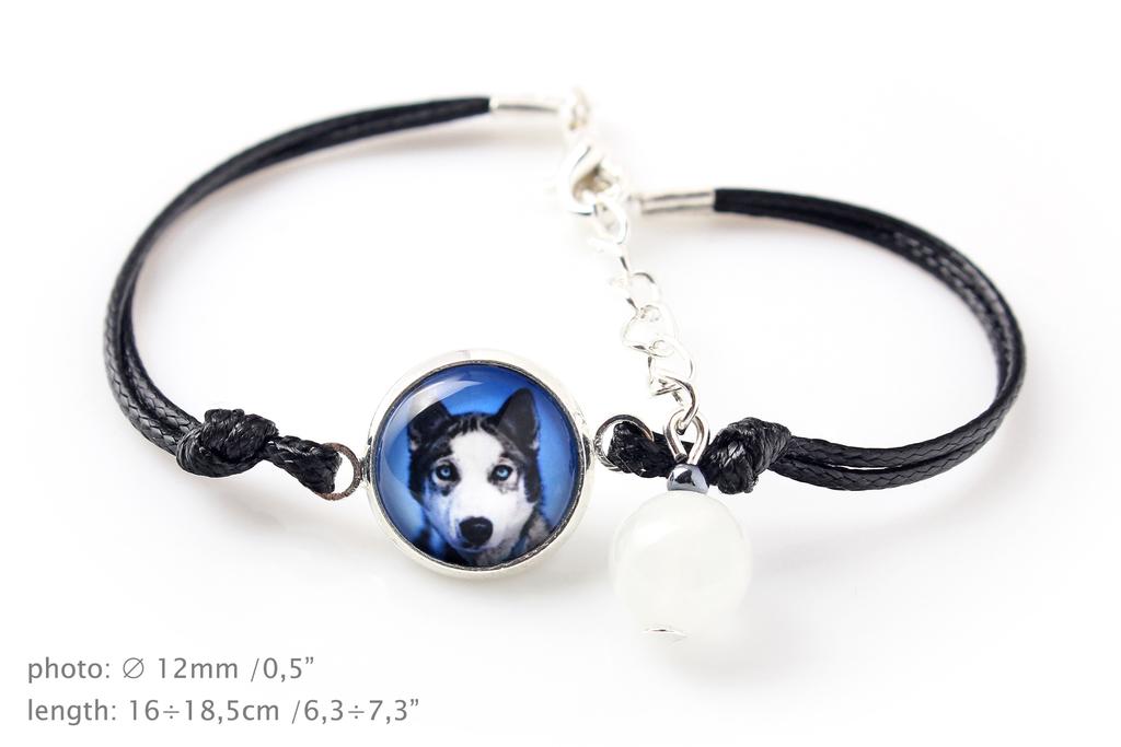 Siberian Husky, Chukcha - Bracelet with Your Photo Handmade, Unique Jewelry from the Art-Dog Brand