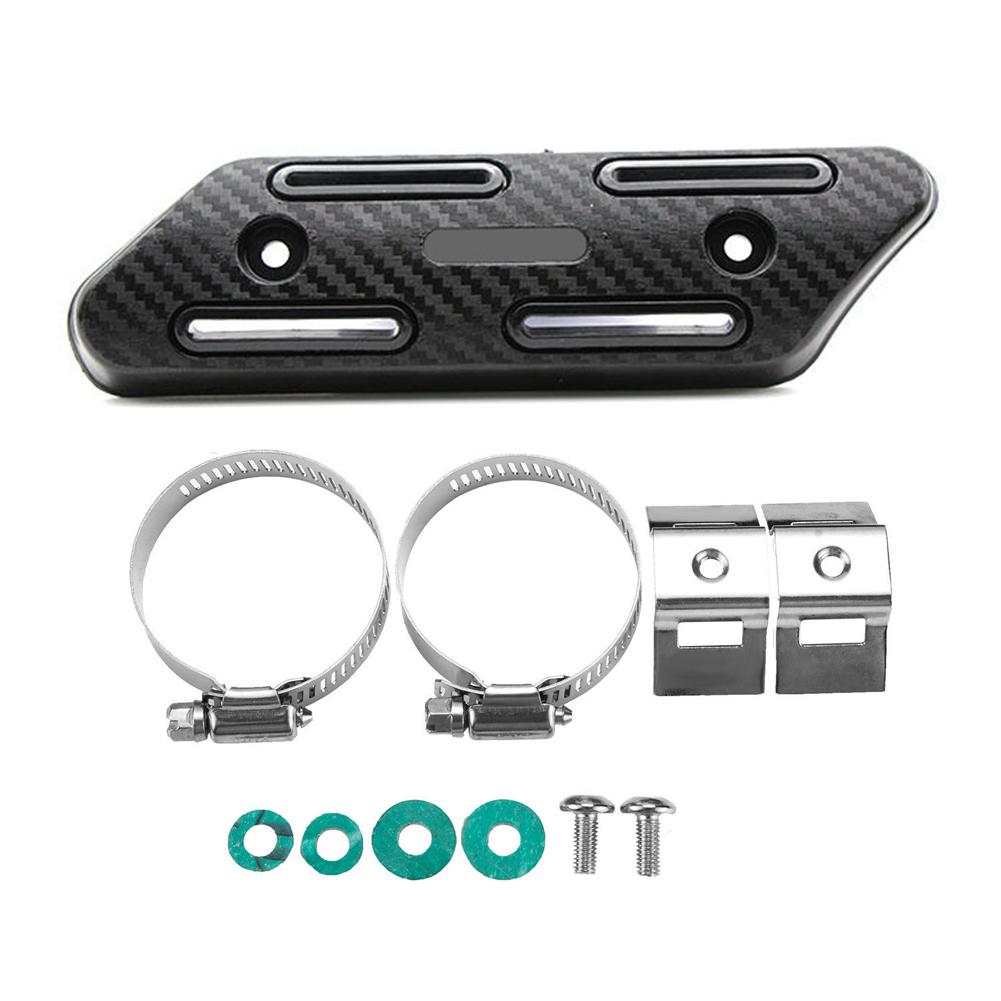 

Motorcycle Exhaust Heat Insulation Protector Retrofit CRF Motorbike Universal Anti-scalding Guard Exhaust Heat Insulation Guard чёрный