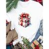 (European Size) New Year Holiday Lovely Trend 90s Tee Merry Christmas Top Festival Casual Women Print Lady Short Sleeve Fashion Graphic T-shirts