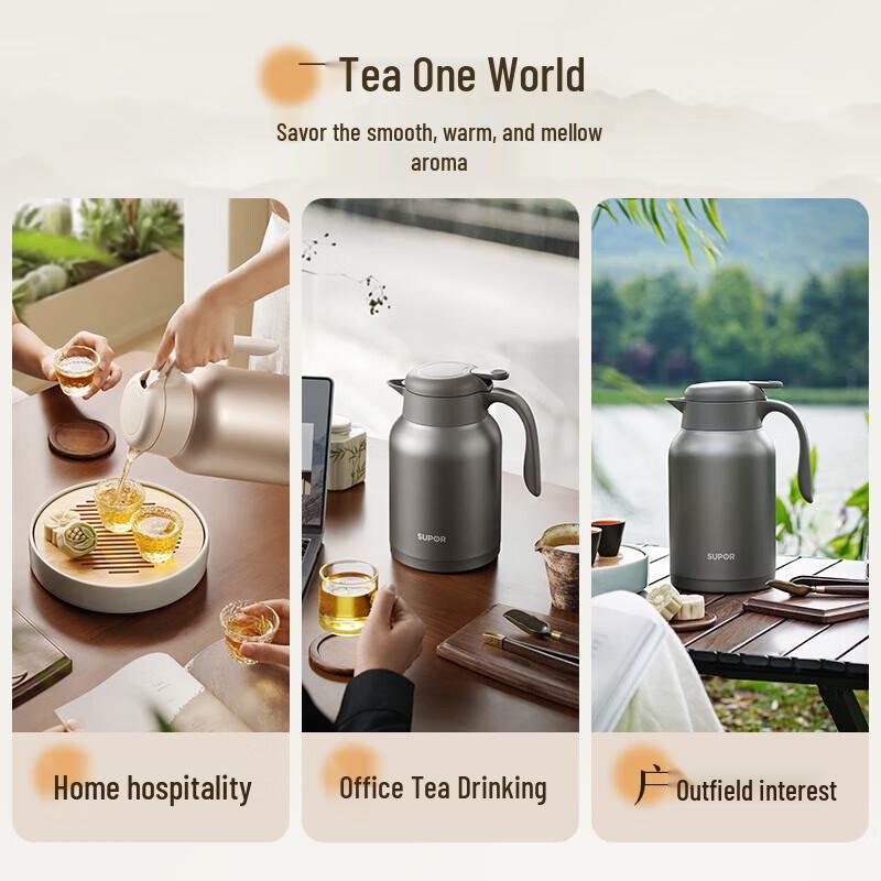 SUPOR 2L Household Hot Water Thermos