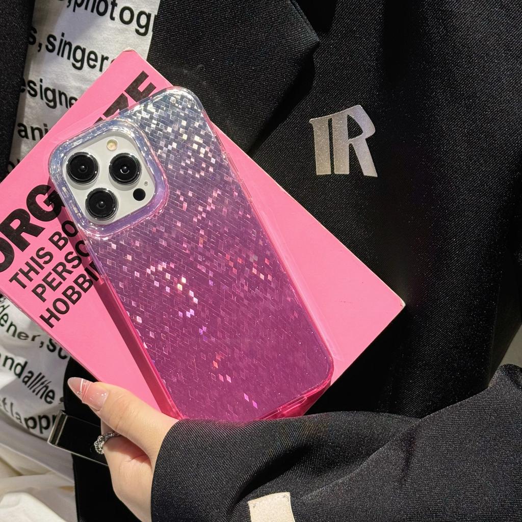 Diamantförmige Pailletten Glitzer Apple 16ProMax Handyhülle, Geeignet für IPhone14 mit einem hochwertigen Gefühl 15 Kreative Schutzhülle