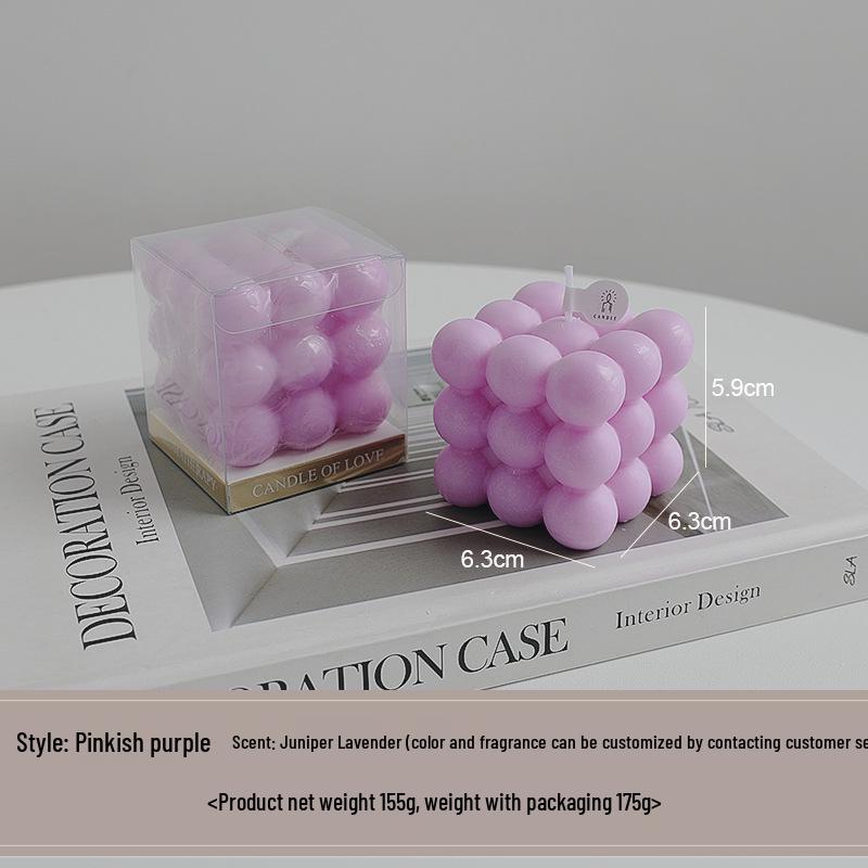 High-End Customizable Scented Candle Rubik's Cube Ornament Gift