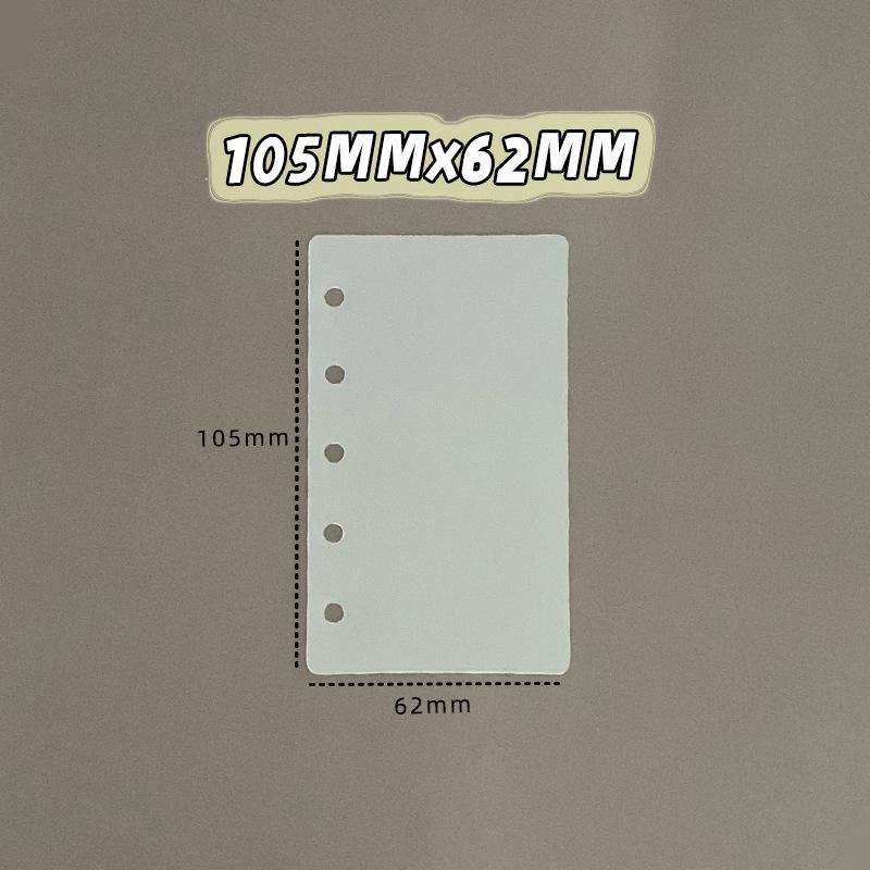 Frosted Plastic Binder Dividers – Clear Multi-Hole Top-Flip Index Pages