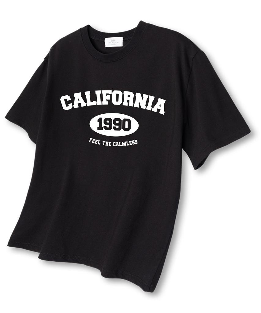 TI.GLAKE 1990 California Oversized Short Sleeve T-Shirt Black
