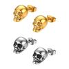 Hiphop Style Skeleton Stud Earrings Creative Mini Ear Clip Personality Earrings  Unisex