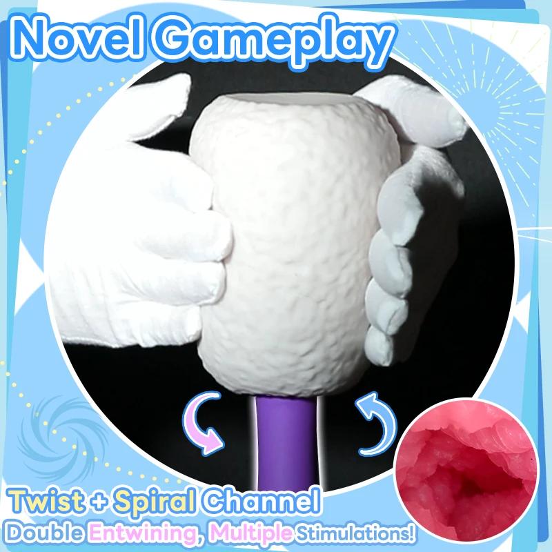 Sellő tekeredő vaginával Férfi maszturbátor zsebpina Maszturbációs csésze Onahole Puha dekompressziós szexjáték férfiaknak Rejtett