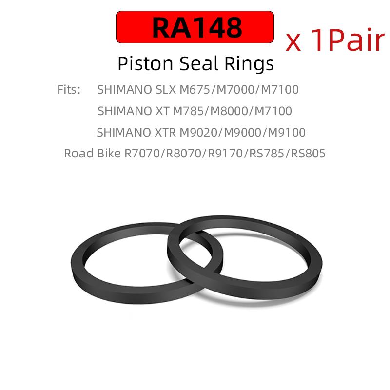 

RISK Titanium Bicycle Brake Lever Piston For Shimano XT/SLX/XTR Hydraulic Disc Brake Caliper Piston MTB Road Bike Repair Parts 1Pair Seal Rings