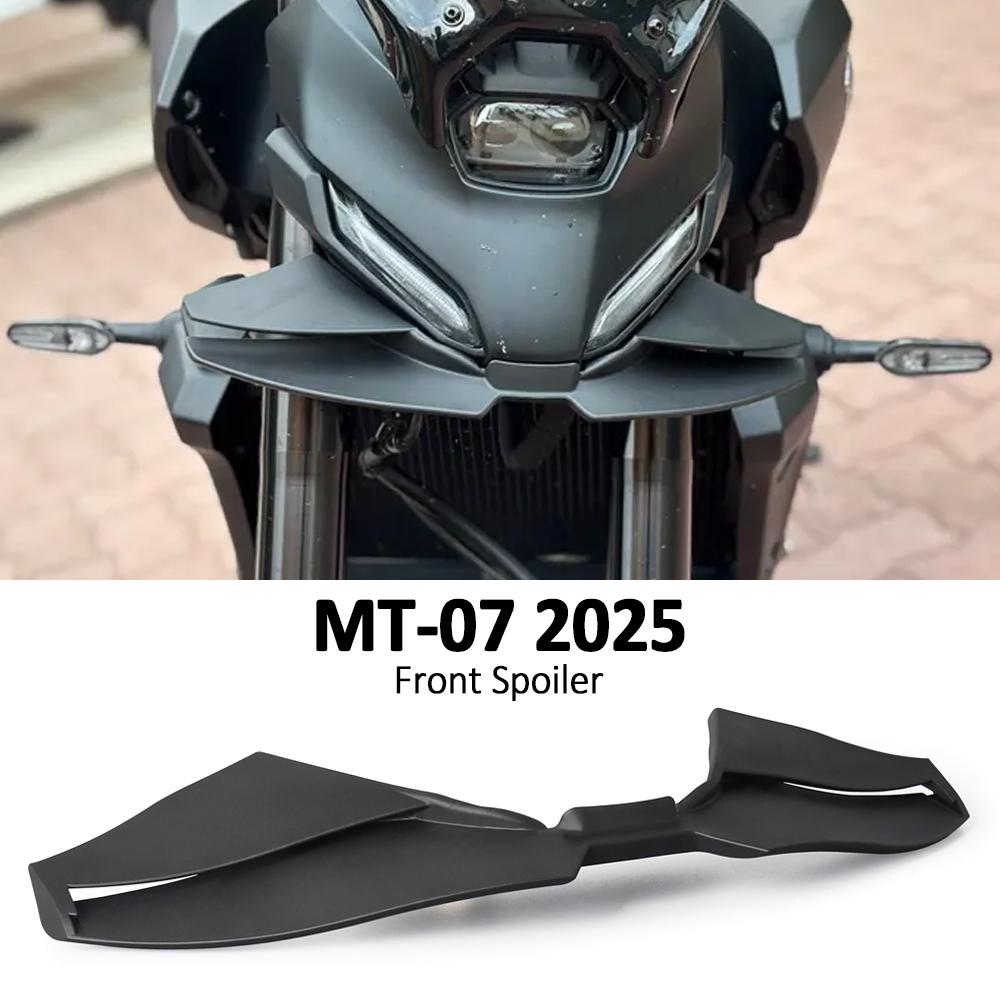 MT07 2025 Sport Downforce Naked Front Spoilers Aerodynamic Wing Deflector Motorcycle Accessories For YAMAHA MT-07 MT 07 Mt07