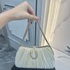 Fashion Shiny Sequin Sequin Handbag Nylon Lining Gold Sequin Party Handbag Lock Buckle Clutch Bag Party