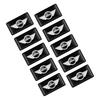 New 10PCS 3D Car Styling Epoxy Emblem Badge Stickers For MINI Cooper F56 F55