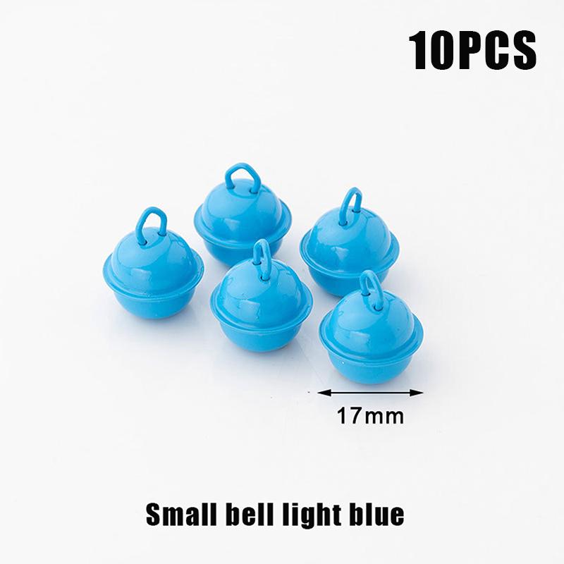 10 szt. 22 mm Kolorowe Malowane Dzwonki Jingle Metalowe Okrągłe Mini Dzwoneczki Ozdoby Dekoracje Wisiorki na Boże Narodzenie Rękodzieło DIY