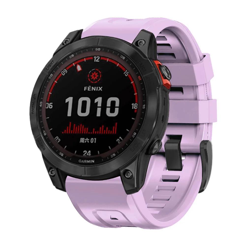 22mm 26mm Silikonarmband für Enduro 3 Tactix Armband für Garmin Fenix 8 E 7 7X Pro 5 5X Plus 6 6X Pro Epix Gen 2 QuickFit Band
