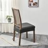 PU Leather Waterproof Seat Protectors Square Shape Elastic Chair Slipcover  Kitchen Use