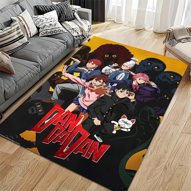 Dandadan Anime Action Carpet suitable as a non-slip mat for the living room or bedroom sofa