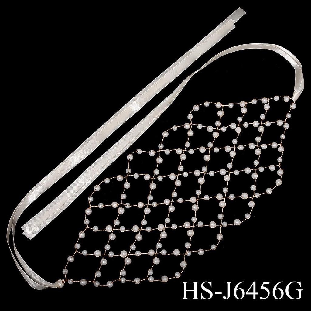 Handgefertigter Braut-Haarkamm mit Perlen, Strass und Blumen mit Blättern