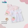Youqi Baby Girl Flutter Sleeve Summer T-Shirt