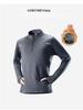 Men's Quick-Dry Velvet-Lined Half-Zip Winter Running Top