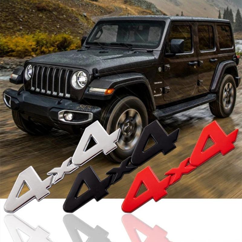 1Pcs Car 3D Metal Stickers 4WD 4X4 Decals for Nissan Juke X-trail Qashqai Opel Astra H G Insignia Kia RIO Ceed Sorento Sportage