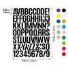 1.5 Inch Vinyl Letter Stickers Self Adhesive for Scrapbooking Card Making Party Decor Craft Supplies