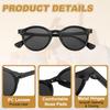 [uxcell] Square Polarized Sunglasses, Retro Trend Sunglasses, Unisex, Light Black (BlackGray Lenses)