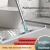Silicone Double-Sided Bathroom Floor & Glass Wiper Broom