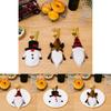 Festive Christmas Table Decoration Long Gnome Fork And Spoon Holder Set For Holiday Dining