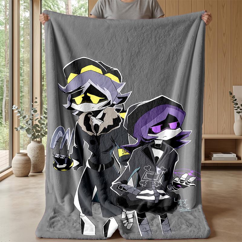 Murder DronesPrinted Flannel Blanket Cozy Skin-Friendly Warm Throw for Couch Bed Indoor Daily Use