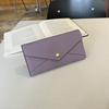 Wallet Women'S Leather Lychee Pattern Long Wallet Bag Fashion Contrast Color Clutch Bag Cowhide Wallet