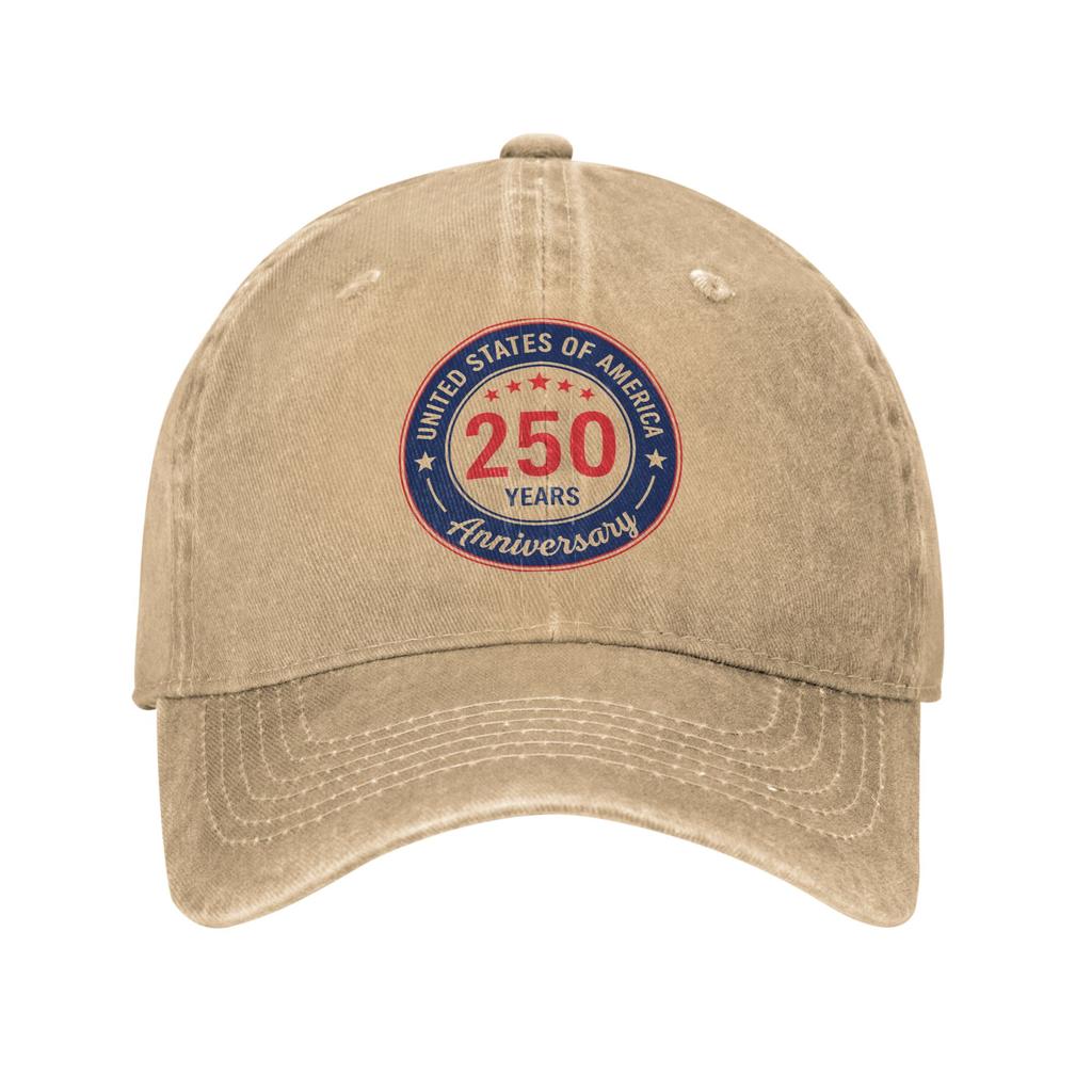 America Year Anniversary Printed Caps for Unisex Women Cotton Trucker Hat Lerisure Wear Baseball Cap Adjustable
