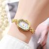 Retro Bracelet Watch for Women Oval Dial Quartz Wristwatch Gift Clock