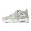 Air Jordan 4 Walking Planet, Frühling Blühende Blume Mittelhoch Vintage Basketballschuhe Damen Grün Rosa HV0823-003(Team1492-)