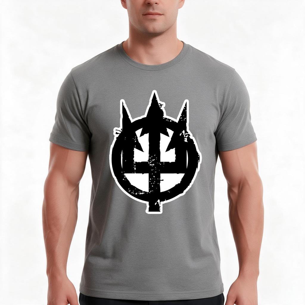 Prong Tshirt Summer Casual Cotton Tee Oversized Streetwear Tops Vintage Graphic Print Loose Fit Short Sleeve 100 Cotton