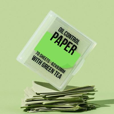 Green Tea Oil Control Paper 70 Sheets (3 Sheets)