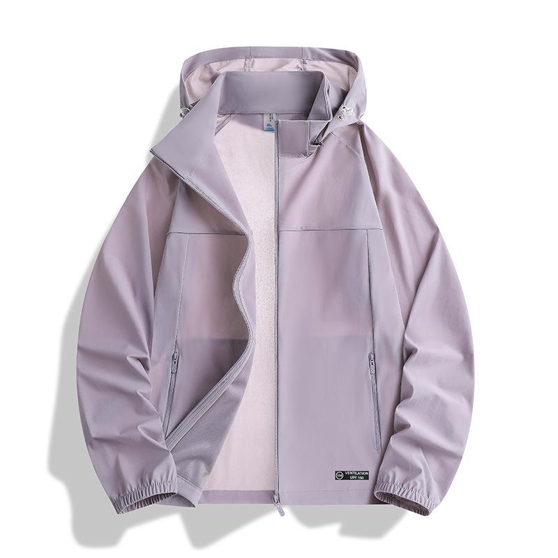 

Unisex Ice Silk UV Protection Jacket: Breathable, Moisture-Wicking, Sweat-Absorbing, Thin Summer Skin Wear with Custom Logo. Women s 3XL (160-175 kg)