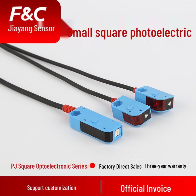 Jiazhun PJ Small Square Through-beam Reflective Photoelectric Sensor PJRI-S10N R2M