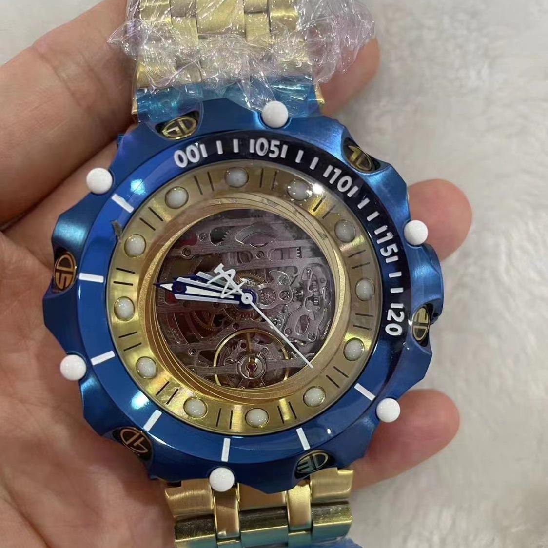 

Модний чоловічий кварцовий годинник Invicta з великим циферблатом і дизайном англійського Будди, багатофункціональний і немеханічний.