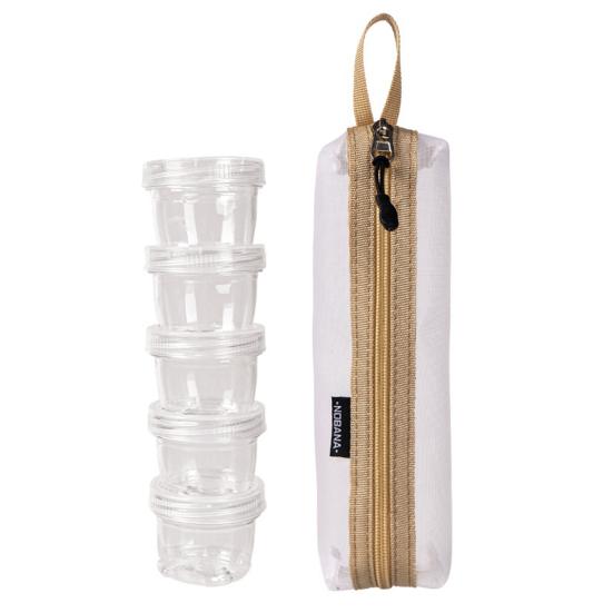 1 Set Seasoning Box Stackable Good Sealing Food Grade Dustproof Easy To Carry Camping Clear Salt Pepper Box Condiment Container Camping Supplies