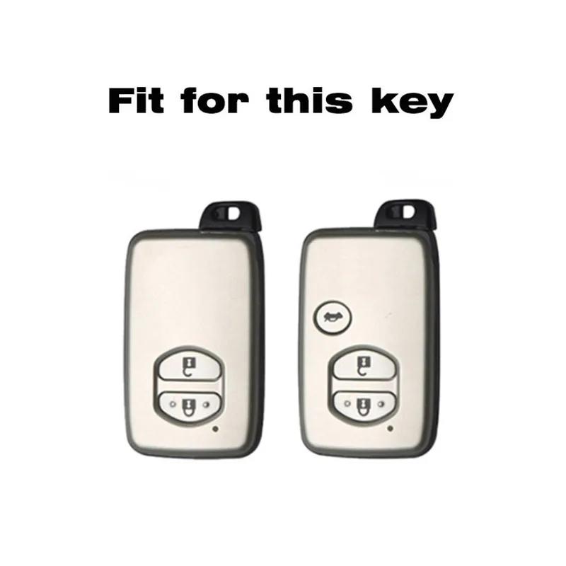 Soft TPU Car Remote Key Case Fob Cover Holder Keychain For S8 Aqua RAV4 Land Cruiser Camry Prado Corolla Prius Keyless JH8