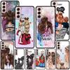 Mom And Baby Girl Boy Black Case for Samsung Galaxy S23 S22 Ultra Cases S21 S20 FE S10 S9 S8 Plus S10e S7 Silicone Phone Cover
