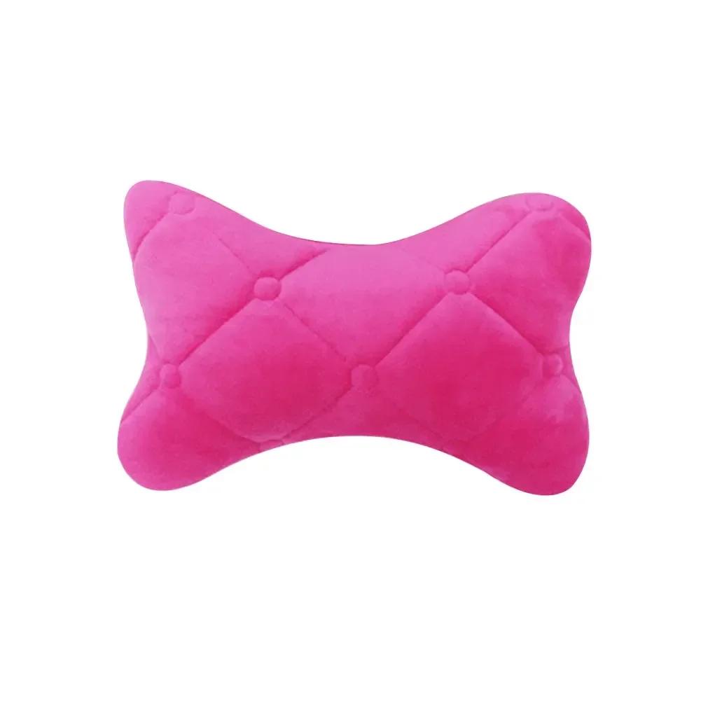Car Neck Pillow Winter Cotton Seat Headrest Universal Car Neckrest Support Breathable Fabric Cover Relieve Soreness for Travel